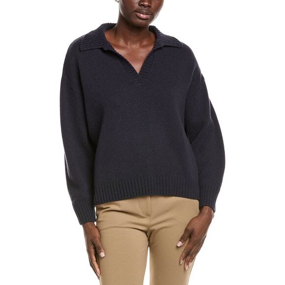 Weekend Max Mara Womens  Agre Wool Sweater, Blue - Picture 1 of 3